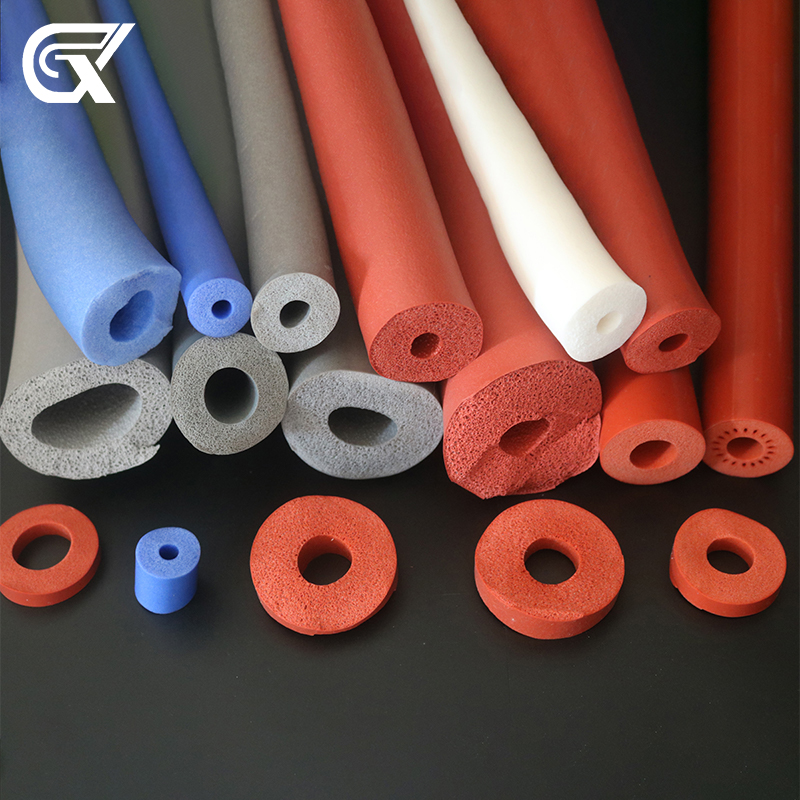 Extruded silicone tubing/strip