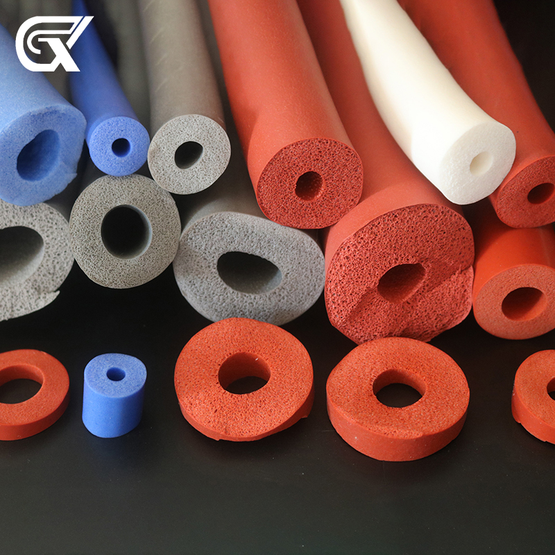 Extruded silicone tubing/strip