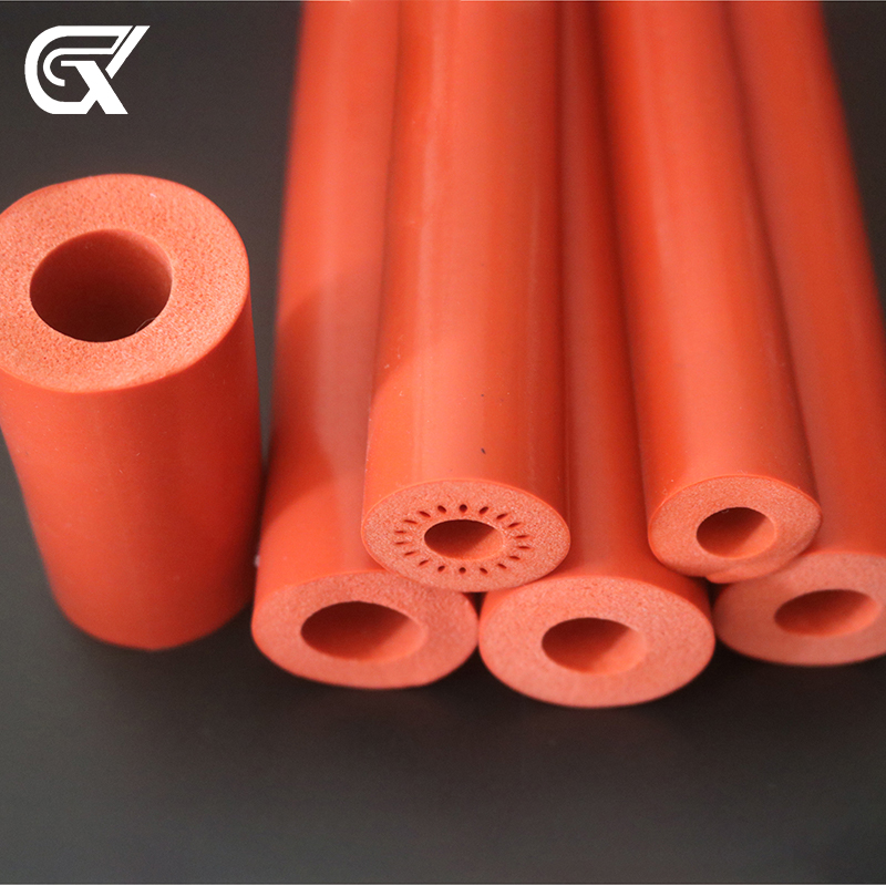 Extruded silicone tubing/strip